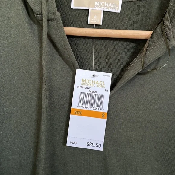 NWT-Michael Kors Olive Green Hoodie🎄 - Picture 2 of 5